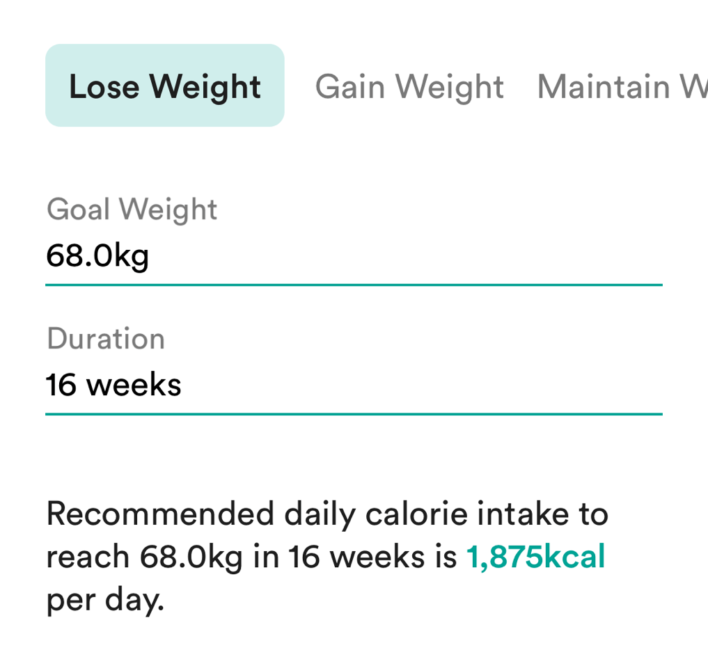 Calculate your calorie requirements based on your personal information and set daily goals. Select from popular diets like Balanced or Keto.